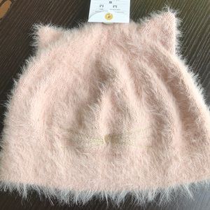 Furry cat beanie